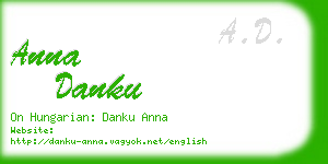 anna danku business card